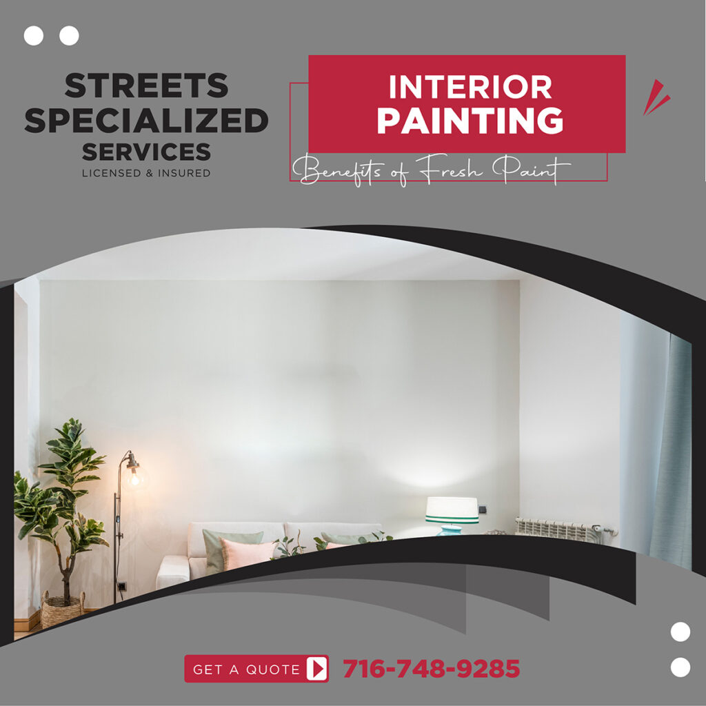 Learn about our professional interior painting service or get a free quote from Streets Specialized Services.