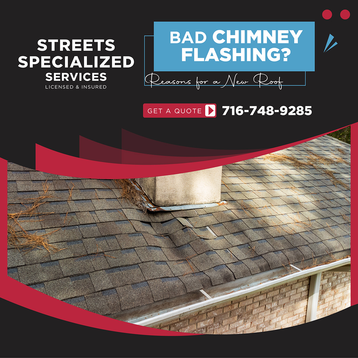 Read more about the article Reasons for a New Roof: Bad Chimney Flashing